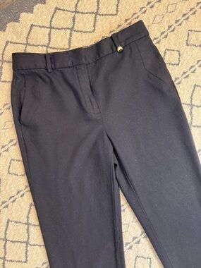 Massimo Dutti Black Slim Tailored Pants